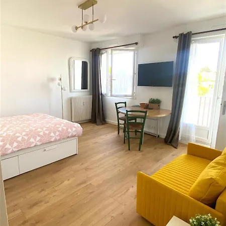 New Studio-15 Min Paris-balcon-parking *